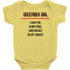 December Girl Baby Onesie