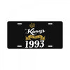 kings are born in 1993 License Plate