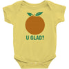 orange uglad Baby Onesie