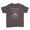 christmas ugly shark Youth Tee