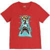 pizza shark graphic V-Neck Tee