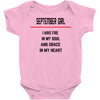 September Girl Baby Onesie