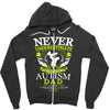 The Power Of An Autism Dad Zipper Hoodie