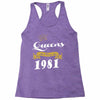queens are born in 1981 Racerback Tank