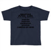 Smartass April Girl Toddler T-shirt
