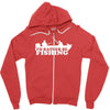 id rather be fishing Zipper Hoodie