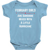 February Girls Baby Onesie