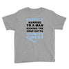 happily married to a man kicking the crap outta stomach cancer Youth Tee