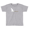 unicorn scooting on the floor Toddler T-shirt