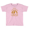 what happens in camper stays in camper vintage style camp funny Toddler T-shirt