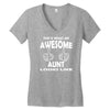 Awesome Aunt Looks Like Women's V-Neck T-Shirt