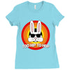 too hip to hop   bunny easter Ladies Fitted T-Shirt