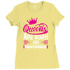 Queens Are Born in November Ladies Fitted T-Shirt