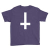 wasted youth inverted cross indie geek swag funny Youth Tee