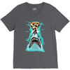 pizza shark graphic V-Neck Tee