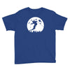 skiier moon moonlight silhouett Youth Tee