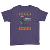 ugly dinosaur merry christmas Youth Tee