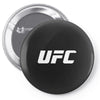 ufc white logo Pin-back button