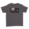 i love my soldier hunter camouflage Youth Tee
