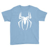 spiderman white logo Youth Tee