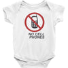 no cell phones Baby Onesie