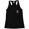 breast cancer ribbon survivor pocket Racerback Tank