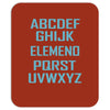 abc elemeno funny geek nerd book school teacher read spelling tee shir Mousepad