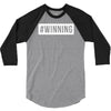 #winning printed 3/4 Sleeve Shirt