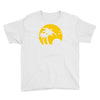 beach silhouette birds sand sunset Youth Tee