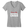 existential crisis Women's V-Neck T-Shirt
