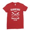 hawkins babysitting club indiana mike dustin eleven demogorgon strange Ladies Fitted T-Shirt
