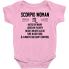 Scorpio Woman Baby Onesie