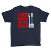got skills on the grills apron Youth Tee