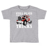 still plays with trucks family matching Toddler T-shirt