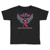 my hero is now my angel breast cancer awareness Toddler T-shirt