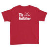 the rodfather   mens funny fishing Youth Tee