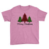 lumberjack tree merry christmas Youth Tee