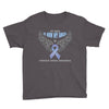 my hero is now my angel stomach cancer awareness Youth Tee