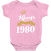kings are born in 1980 Baby Onesie
