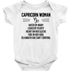 Capricorn Woman Baby Onesie