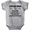 Capricorn Woman Baby Onesie