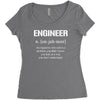 definition of engineer Women's Triblend Scoop T-shirt