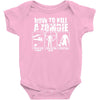 how to kill a zombie funny zombie apocalypse undead t dead shoot Baby Onesie