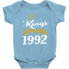 kings are born in 1992 Baby Onesie