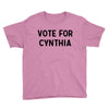 vote for cynthia Youth Tee