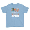 Halloween Kings Are Born In April Youth Tee